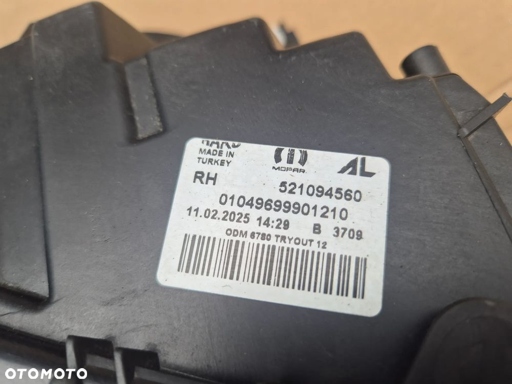 Fiat Doblo lampa prawa.2015-2022 .Czarna.Mopar OE - 7