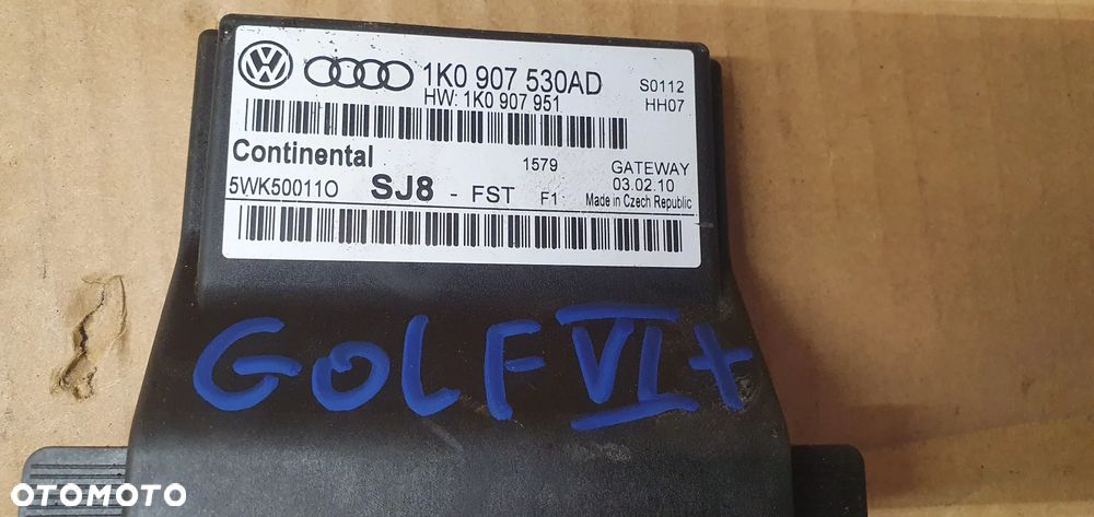 Moduł sterownik Gateway VW Golf VI 6 Plus 1K0907530AD 1K0907530AD - 4