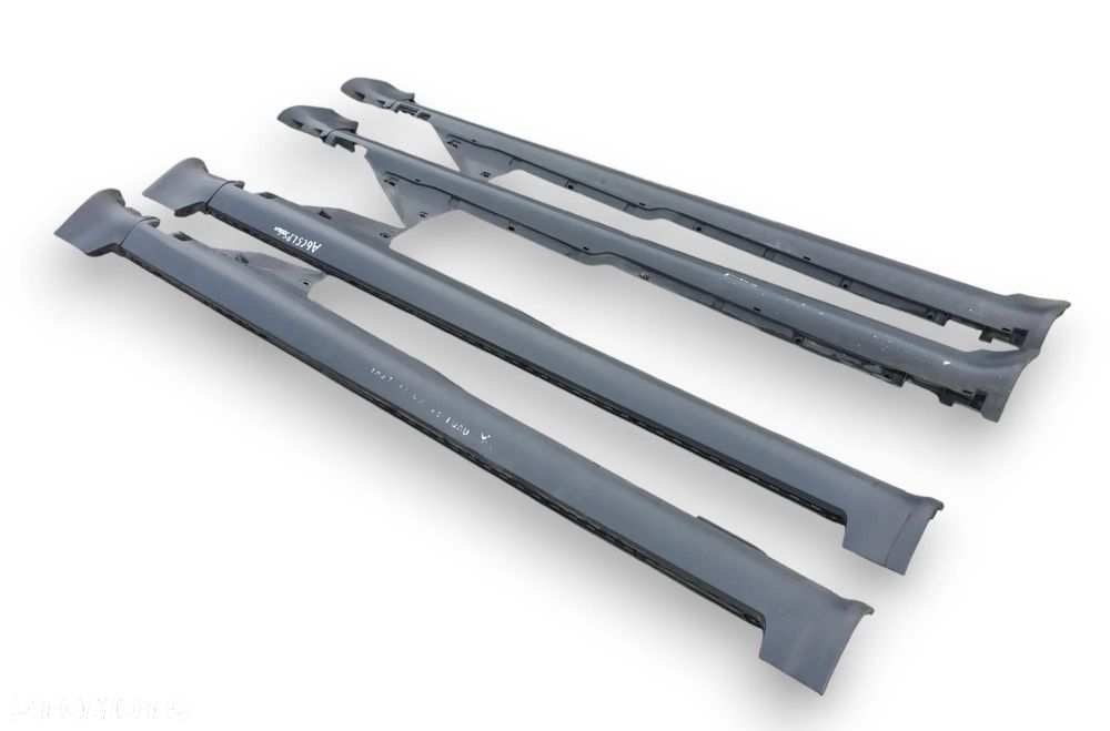 LISTWA LISTWY NAKŁADKA NAKŁADKI NA PRÓG PROGOWA PRAWA LUB LEWA AUDI A6 C5 SEDAN / KOMBI - AVANT CZARNE NIELAKIEROWANE - 3