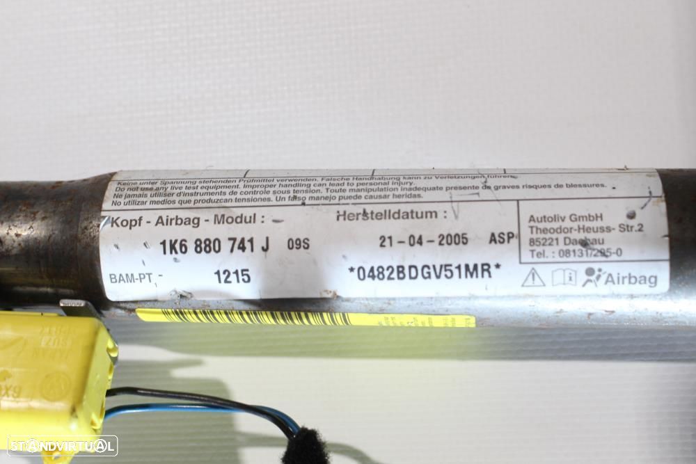 Airbags De Cortina Volkswagen Golf V (1K1)  1K6880741j / 1K6880742j - 6