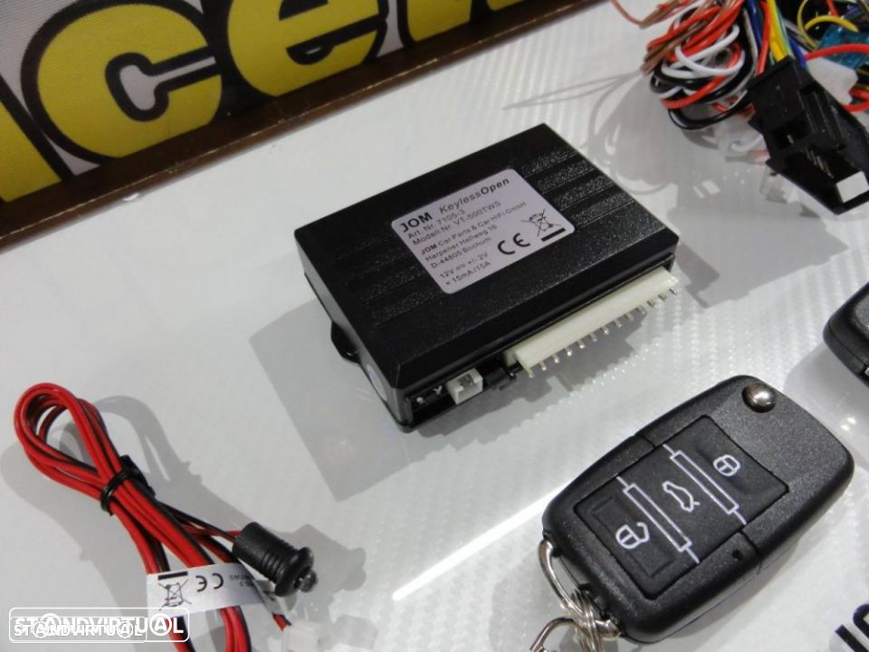Kit Fecho Central especifico para VW Golf 3/ Cabrio 94-98, Golf 4 Cabrio, Passat 92-96, Polo 6N 95-01, Vento + 2 Comandos Com Chave Retrátil - 5