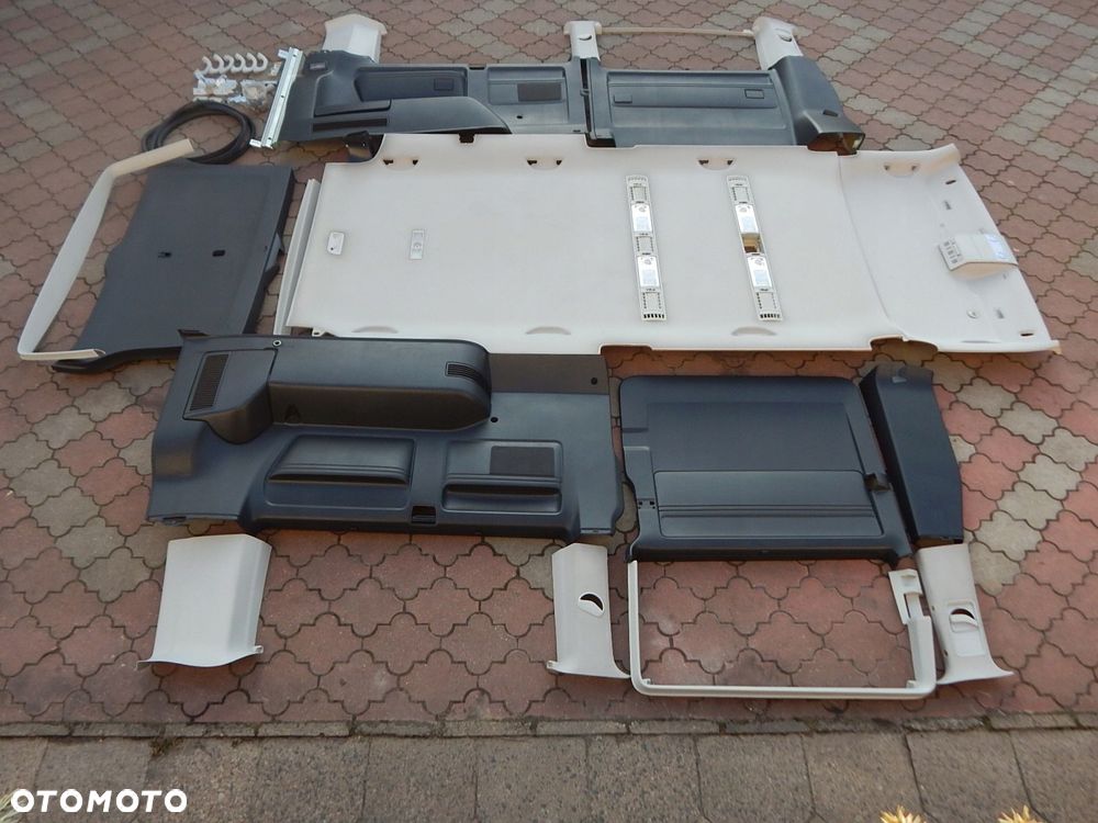 vw t5 lift t6 caravelle środek wnętrze tapicerka podsufitka 1-drzwi long - 2