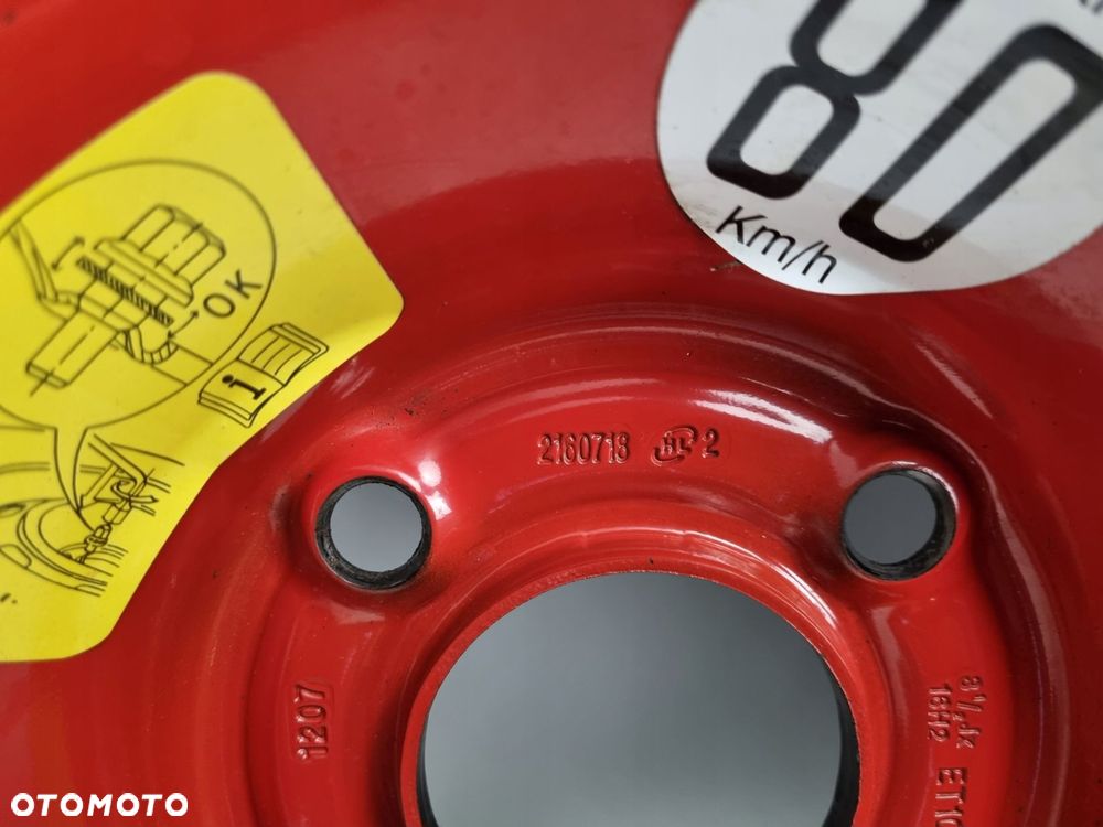 KOŁO DOJAZDOWE Peugeot 207 308 dojazdówka 125/85 R16 4x108 Citroen 2160718 - 3