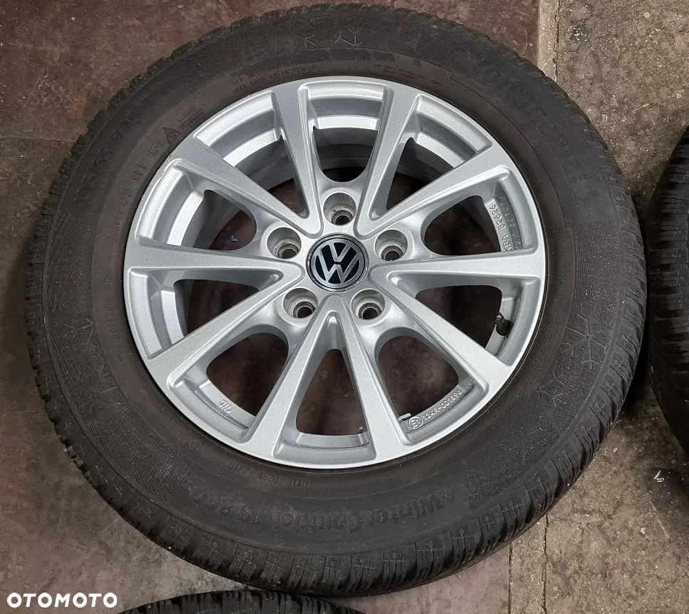 4x koła folgi opony zima Volkswagen Golf Polo Audi Seat Skoda 195/65/15 Continental WinterContact TS860 195/65R15 5x100 - 3