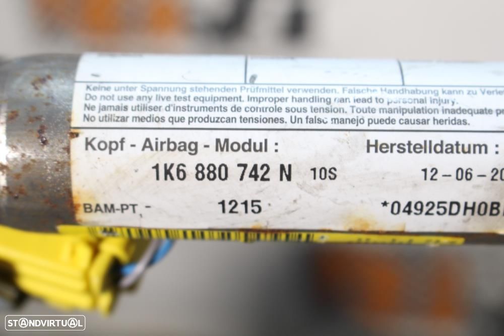 Airbags De Cortina Volkswagen Golf V (1K1)  1K6880741n / 1K6880742n - 6