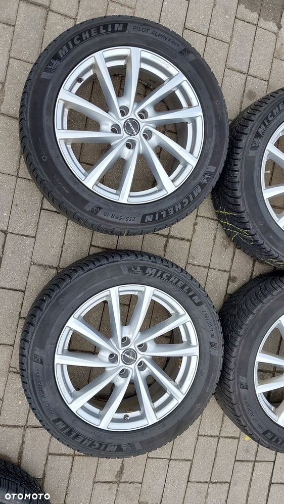 Komplet kol zimowych VW AUDI SEAT KOŁA V70838 7Jx18 ET43 5x112 235/55r18 - 2