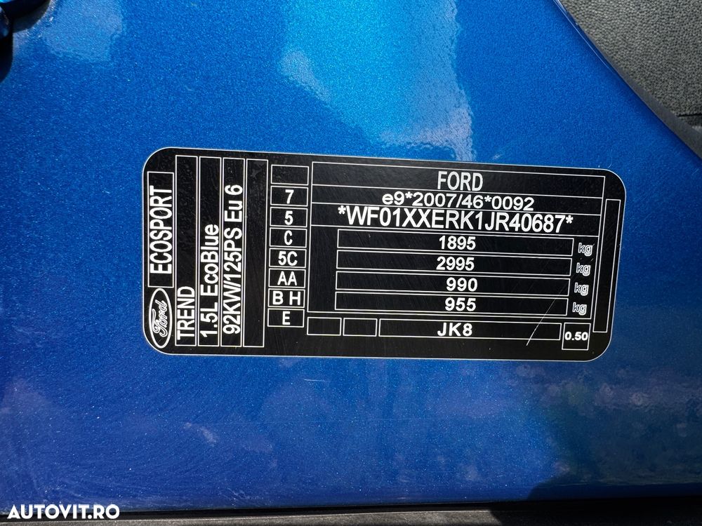 FORD Ecosport 2019 — imagine 16