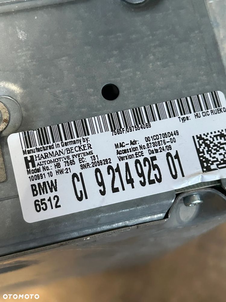BMW 2 F45 E60 E61 CZYTNIK NAWIGACJI 9214925 - 3
