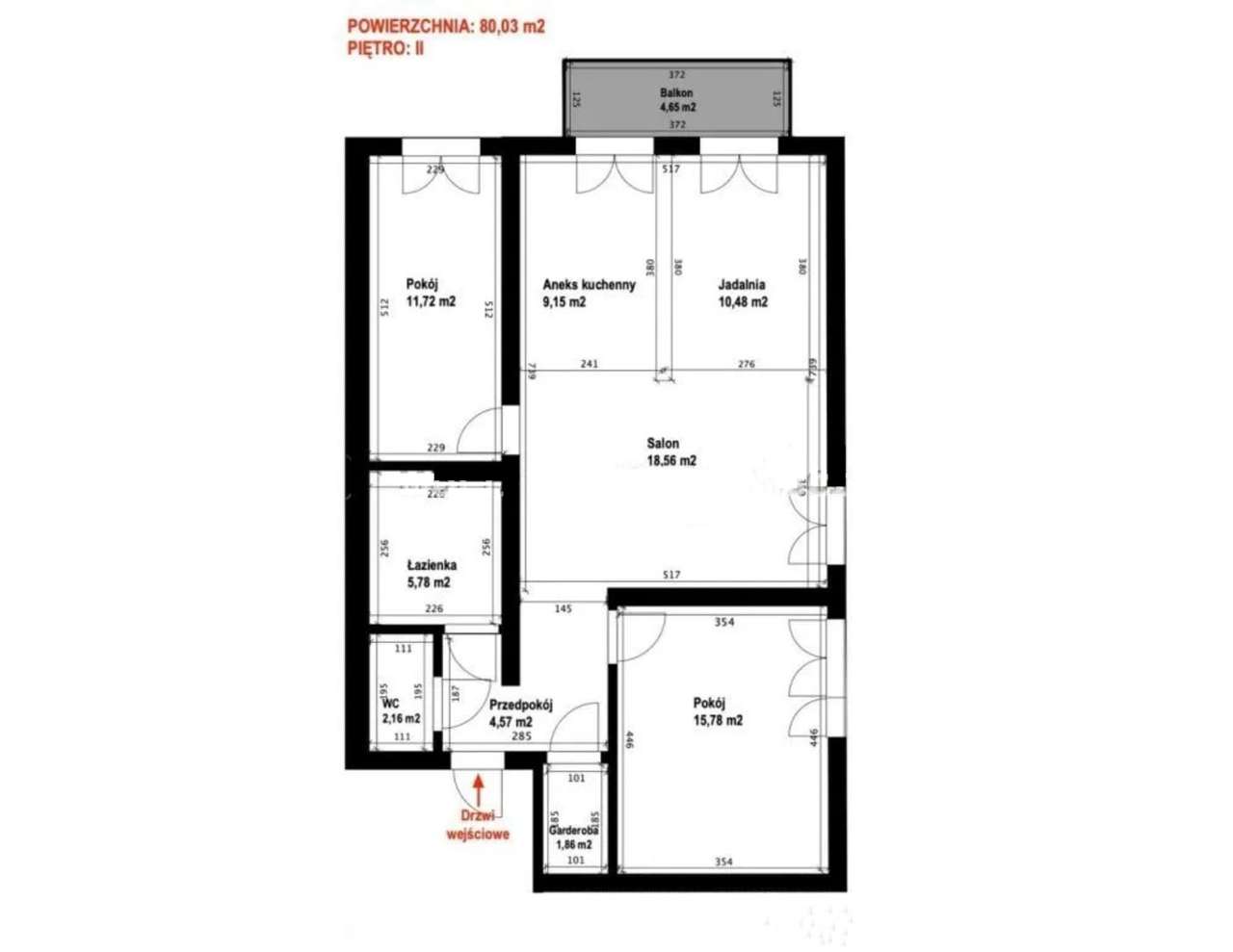 Sprzedam 80m2 | ul. NMP | Ogrzewanie miejskie | Balkon | 2 piętro