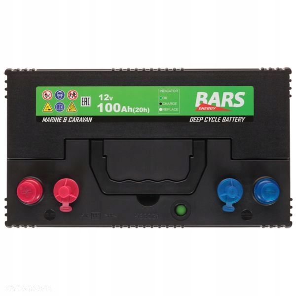 Akumulator Bars Energy 12V 100Ah 730A DC31 Dual Terminal - 23,90 kg - 4