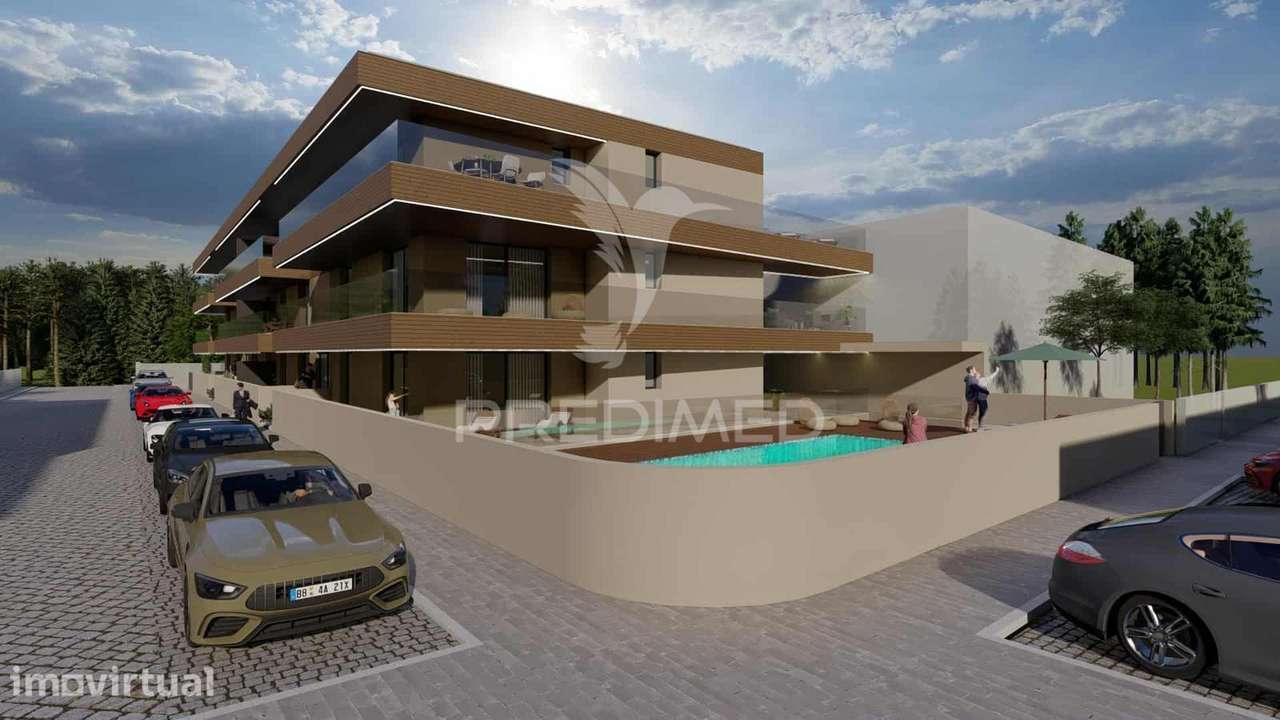 Apartamento T1 c/Terraço - condomínio a 300m da Praia, - Grande imagem: 2/6