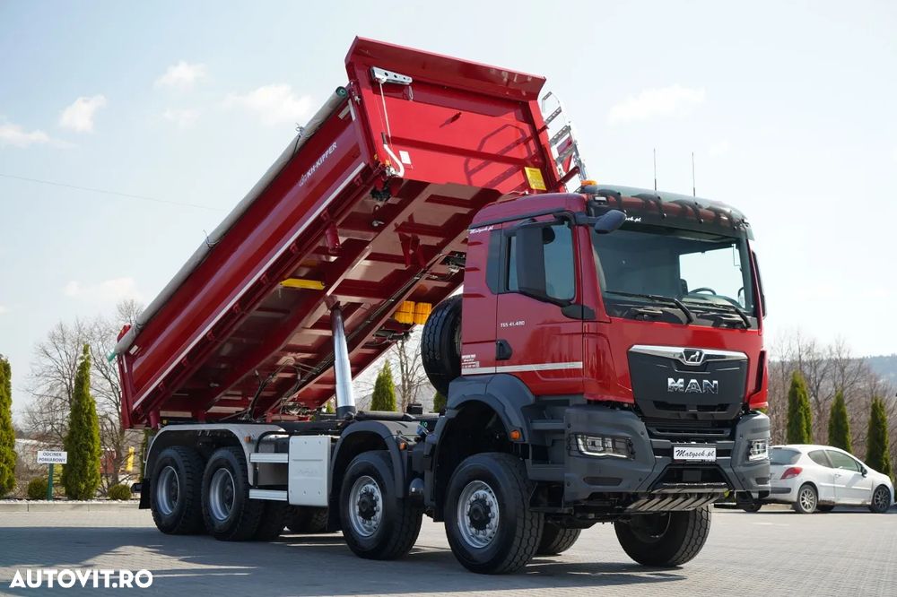 MAN TGS 41.480 / 8x8 / BASCULANĂ SPATE / MANUAL / NOU NOU / KH-KIPPER / - 14