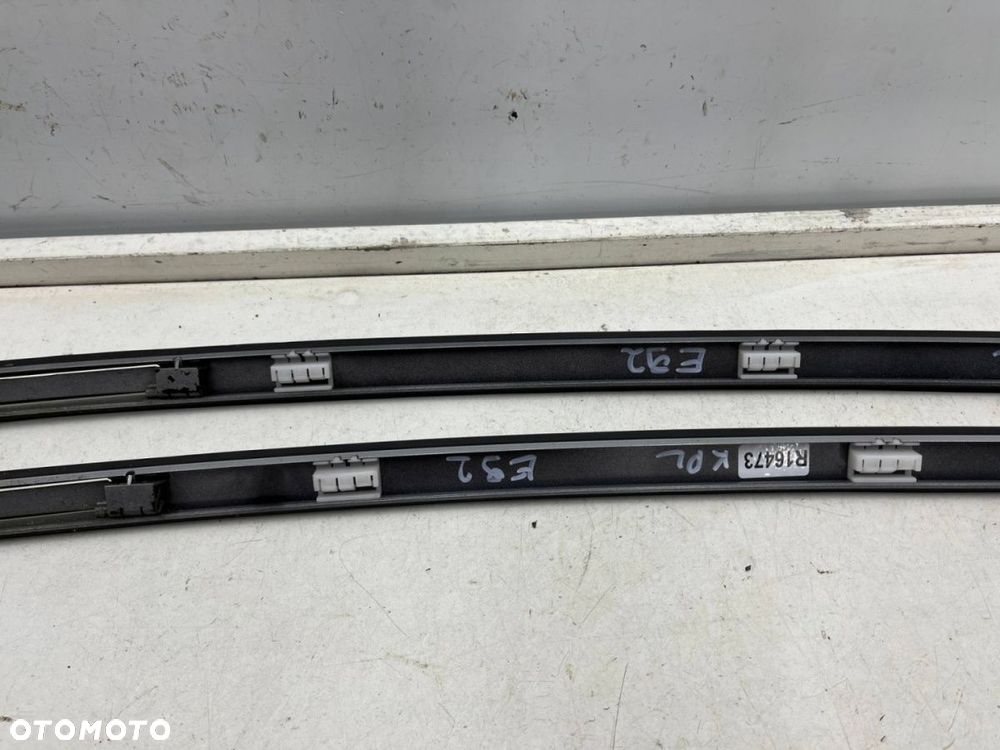 Listwa BMW E92 Coupe 04-12r. dachowa prawa lewa nakładka KOMPLET z zaślepkami 354/7 Titansliber - 10