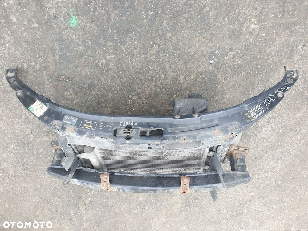 PAS PRZEDNI WZMOCNIENIE CZOŁOWE KOMPLET CHŁODNIC SKODA FABIA II 1.4 TDI - 4