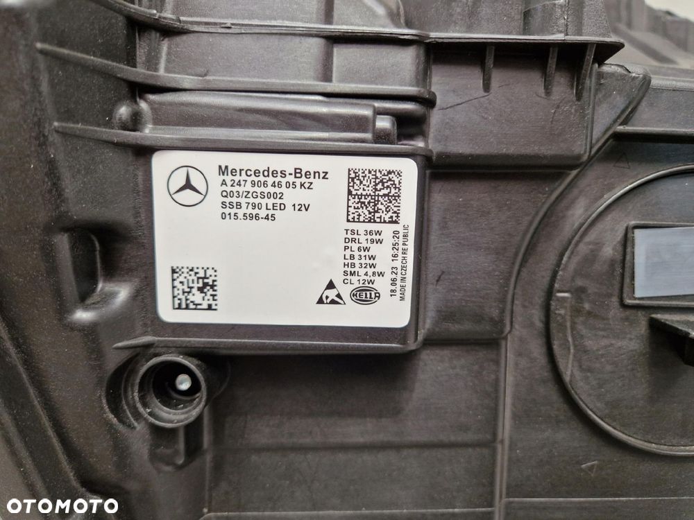 MERCEDES GLA W247 H247 LAMPY PRZEDNIE PRAWA LEWA LED MULTIBEAM USA - 11