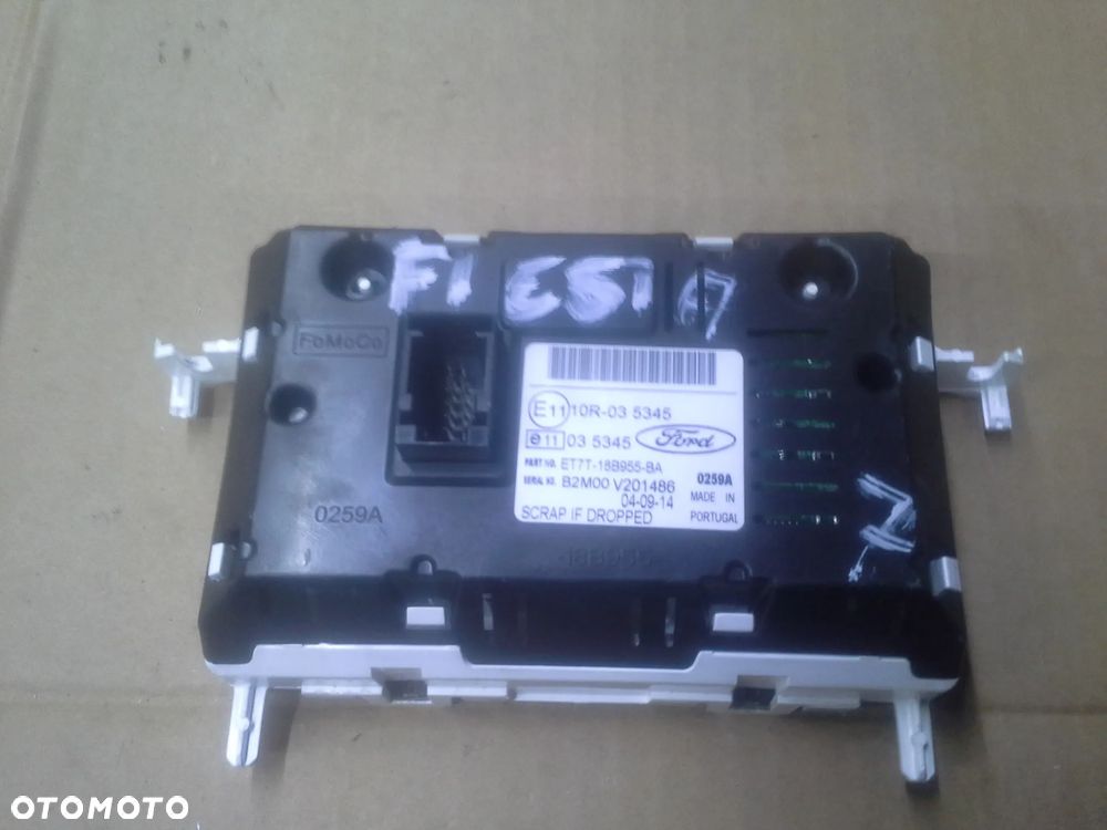 Ford Fiesta MK7 FL radio AM5T-18C815-GN 1DIN panel radia wyświetlacz komplet - 3