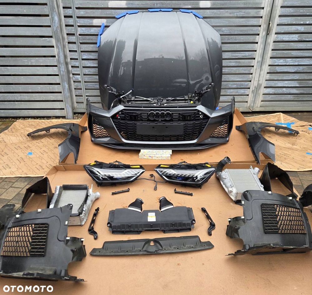 audi rs7 c8 4k lz7s przód kompletny zderzak carbon nightvision lampy laser - 2