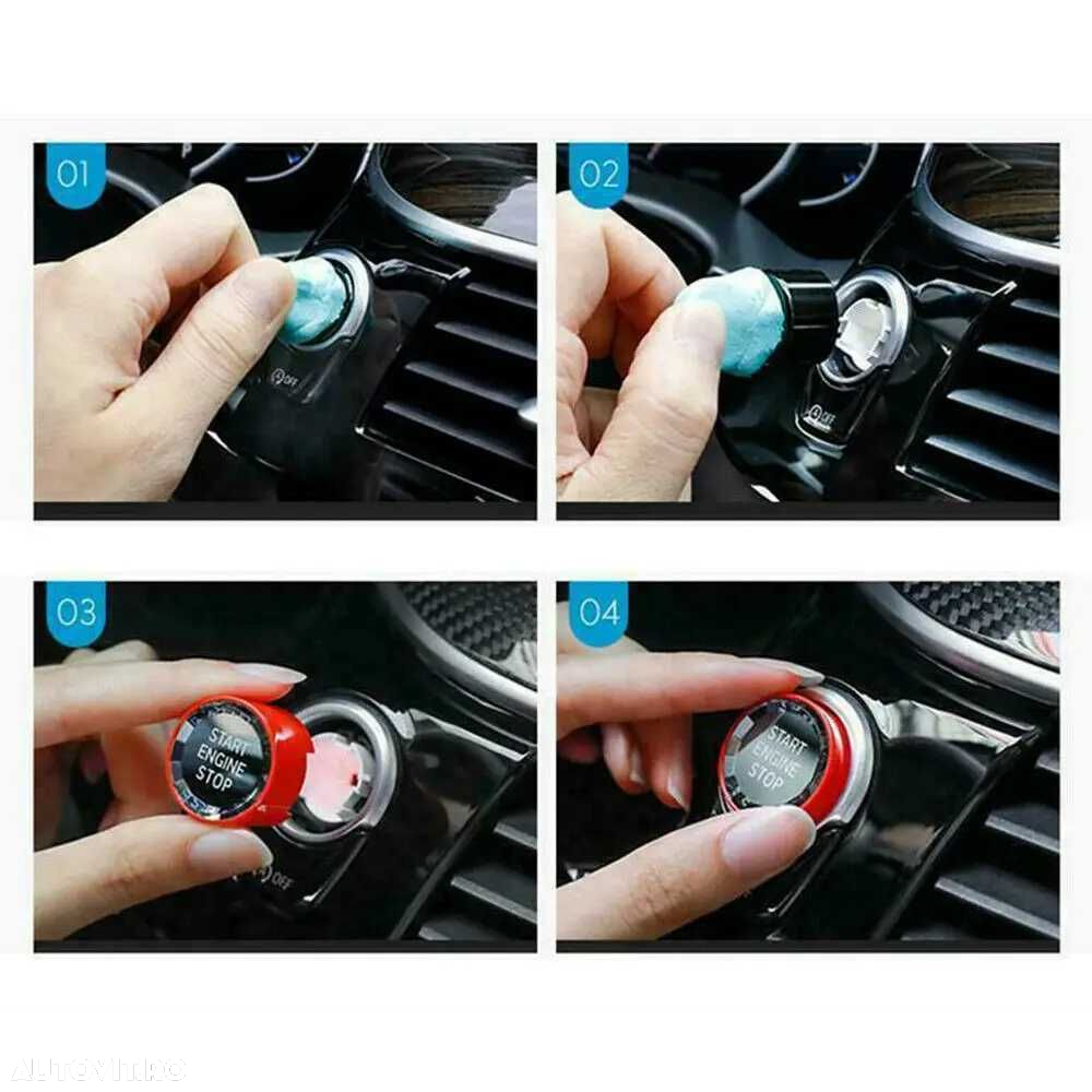 Buton Pornire Start Stop Cristal BMW Seria G, G20 G05 G06 G07 14 15 22 - 5