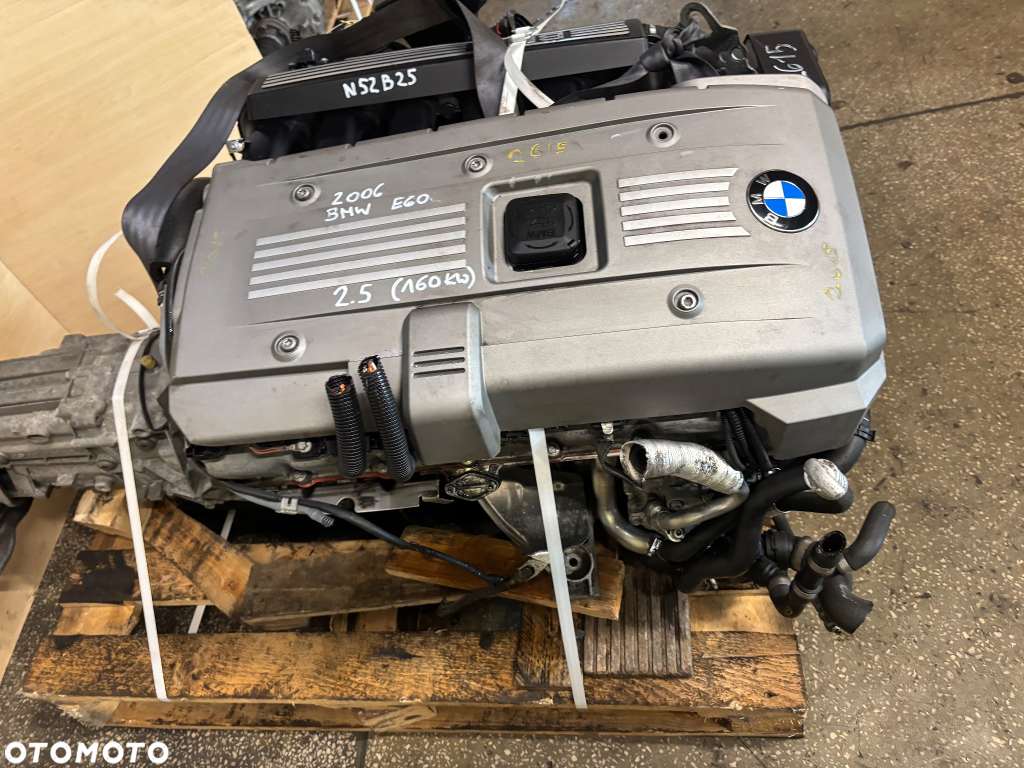 Silnik kompletny  BMW n52b25 2.5 78 tys mil 160kw film video e60 e61 - 5
