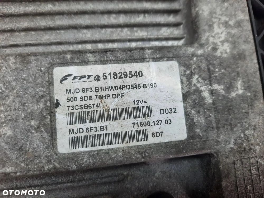 KOMPUTER STEROWNIK SILNIKA FIAT 500 1.3 JTD 51829540 - 5