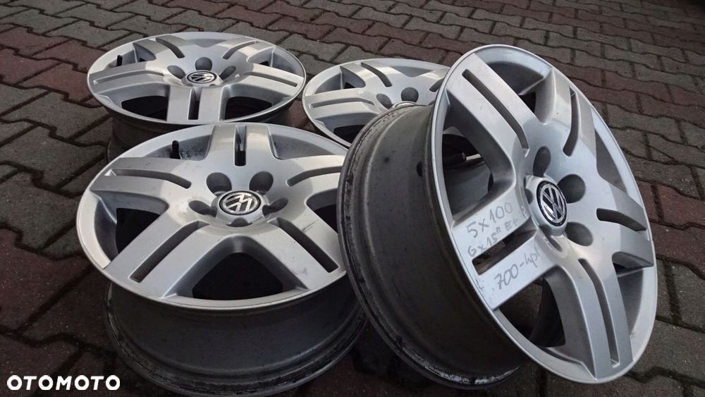 Felgi aluminiowe 15 VW Volkswagen 1J0601025Q ET38 alufelgi - 8