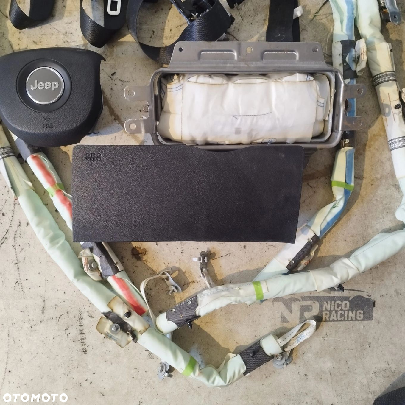 KOMPLET AIRBAG PODUSZKA KIEROWNICA DESKA PASY JEEP GRAND CHEROKEE WK2 - 7