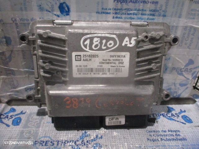 Centralina 25182025 5WY1K11A CHEVROLET SPARK FASE 1  2012 1.0I 68CV 5P VERMELHO CONTINENTAL - 1