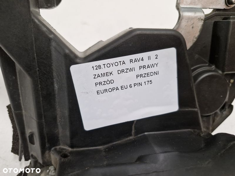 TOYOTA RAV4 II 2 ZAMEK DRZWI PRAWY PRZÓD EU 6 PIN - 3