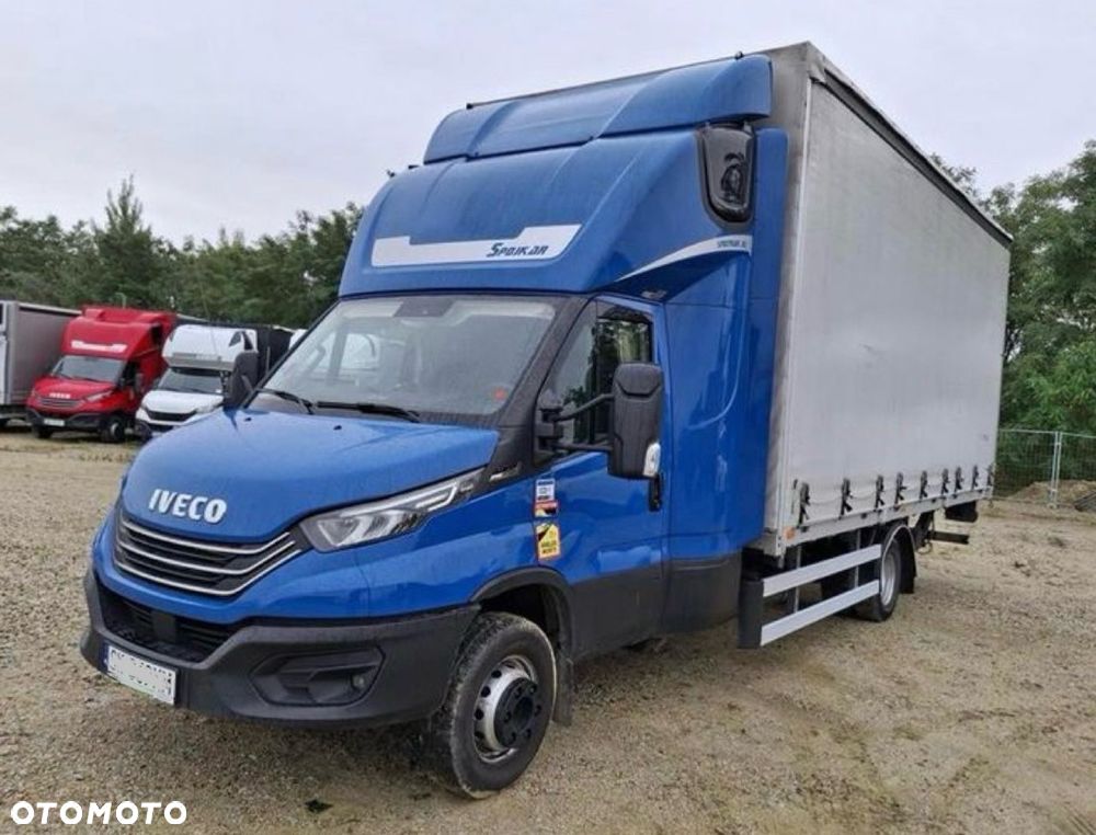 Iveco Daily 2023r Hi-Matic‼️70C18H‼️Winda Dhollandia 1000KG // Plandeka 15 Palet 2x Firanka + Dach zsuwany ‼️Wysokość rampowa Full LED Tempomat Aktywny ACC Salon Polska DMC7200KG Faktura Vat 23% - 1