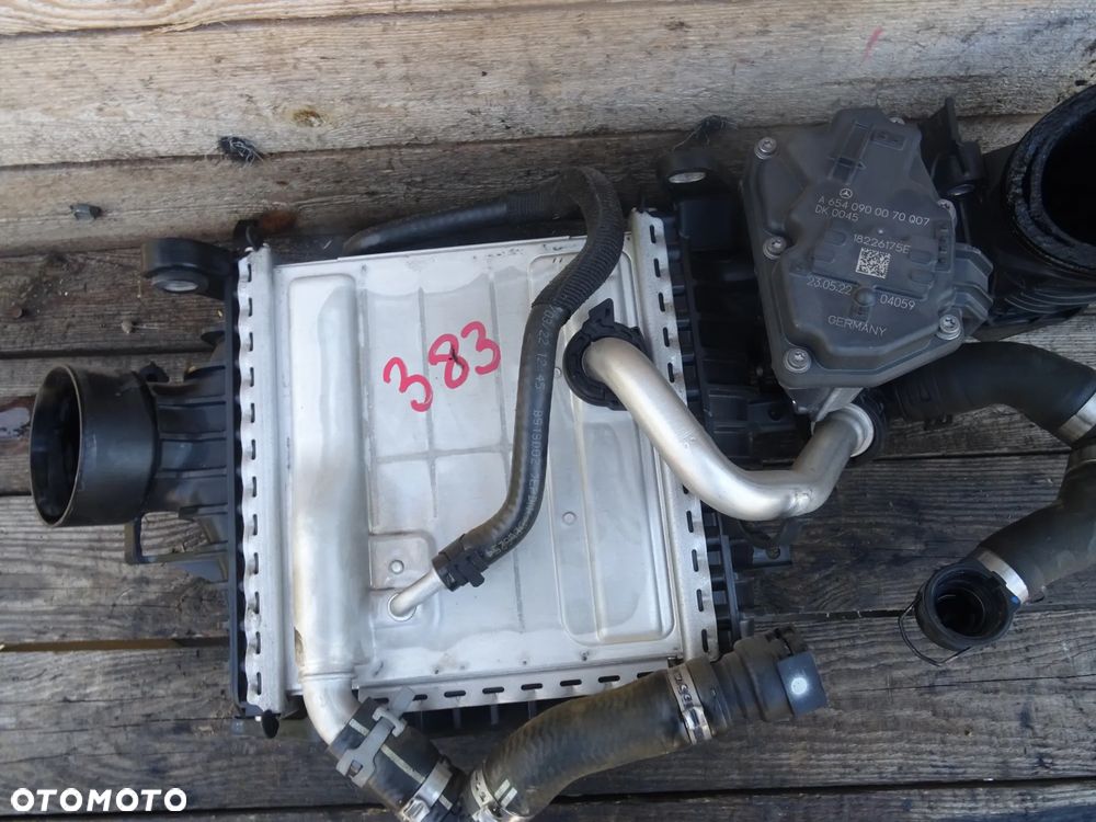 CHŁODNICA POWIETRZA INTERCOOLERA A6540904601 MERCEDES W206 W254 GLCPRZEPUSTNICA A6540900070 PRZEWÓD RURA POWIETRZA A6540904900 - 8