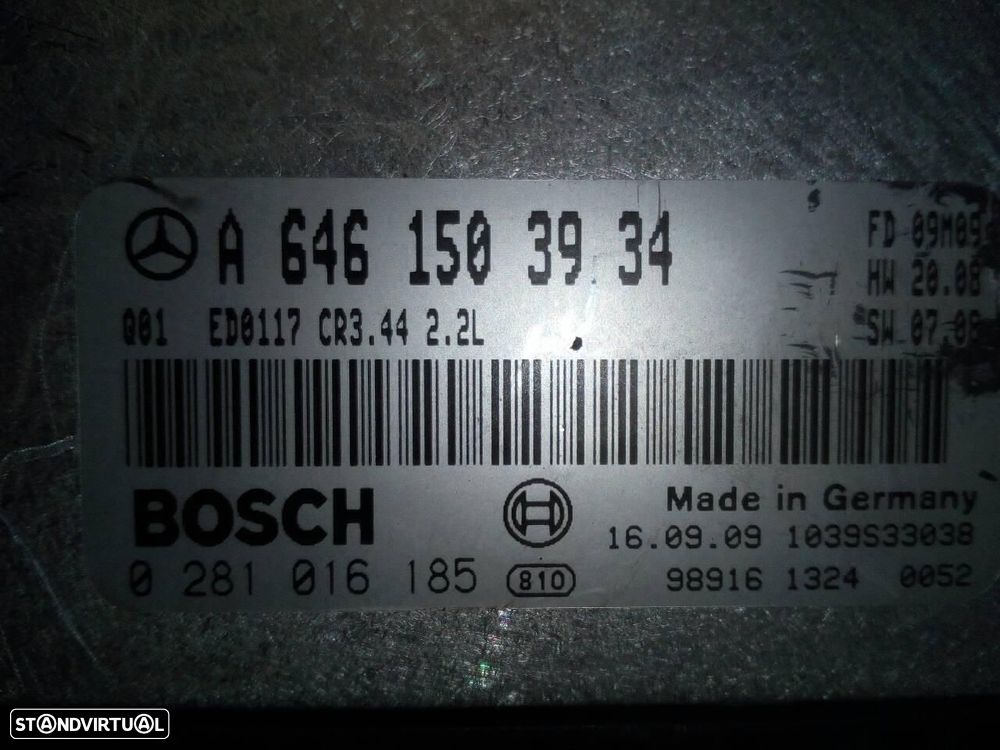 CENTRALINA DO MOTOR UCE MERCEDES-BENZ CLASE CLC BM 203 - 1