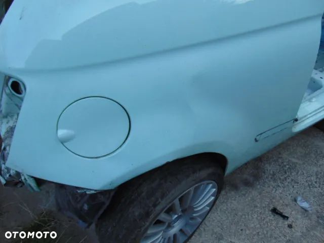 FIAT 500 TYLNA ćwiartka ćwiara próg słupek BŁOTNIK PRAWY PRAWA strona tył tylny 166 Latte menta - 5