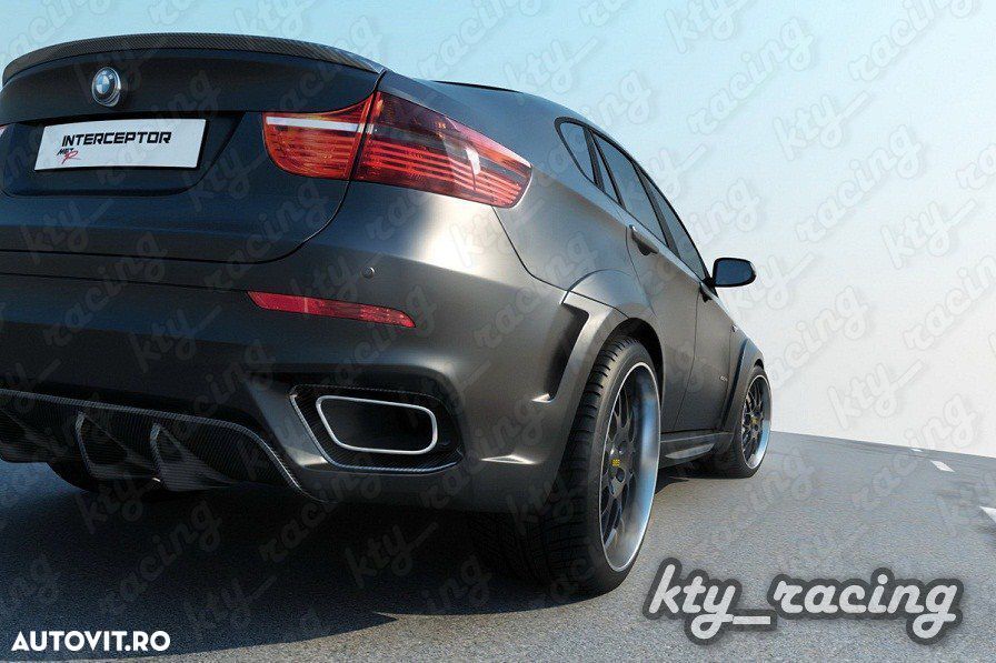 Ornament TOBA BMW X6 E71 TIPS TOBE SHADOW LINE Chrom si Black Chrome  CALITATE PREMIUM ⭐️⭐️⭐️⭐️⭐️ - 2