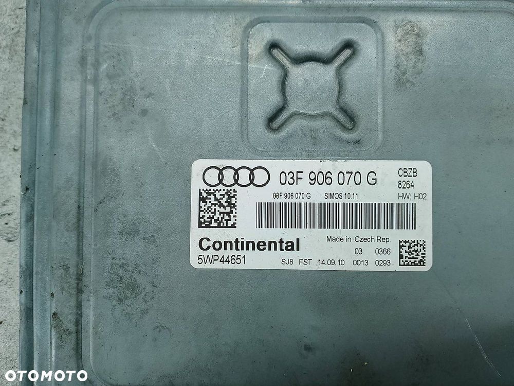 KOMPUTER, STEROWNIK AUDI A3 8P/8PA/8P7 03F906070G 5WP44651 1.2 TFSI - 4