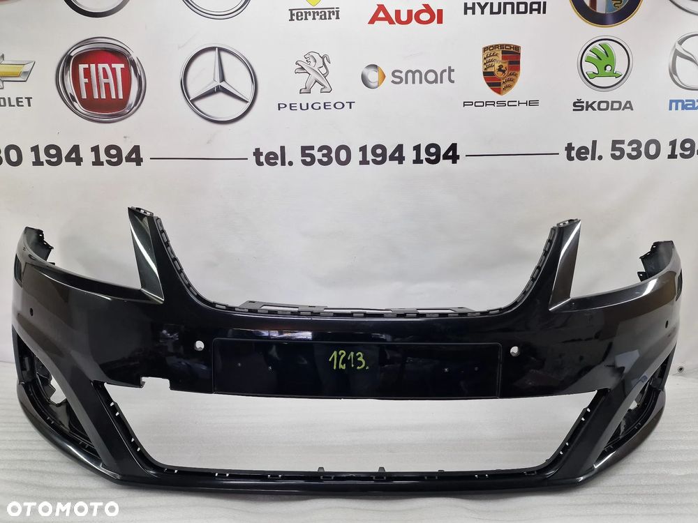 SEAT ALHAMBRA II 7N5 10- ZDERZAK PRZEDNI PRZÓD NA SPRYSKI + 4X PDC , KOLOR CZARNY METALIK , NR 7N5807221A , NR AUKCJI NZ1213 - 1