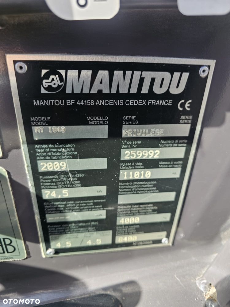 Manitou MT1840 PRIVILEGE /  mt 1840 - 24
