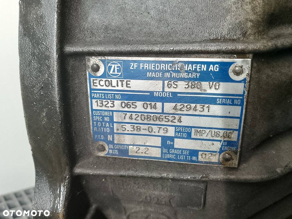 SKRZYNIA BIEGÓW MANUALNA IVECO DAILY III 6S380 3.0 HPI - 7