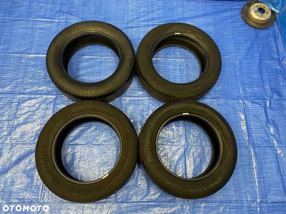 OPONA 17 OPONY LETNIE LATO KOMPLET OPON 4SZT CONTINENTAL CONTI ECOCONTACT 5  215/60R17 96H BIEŻNIK 6,3mm - 6