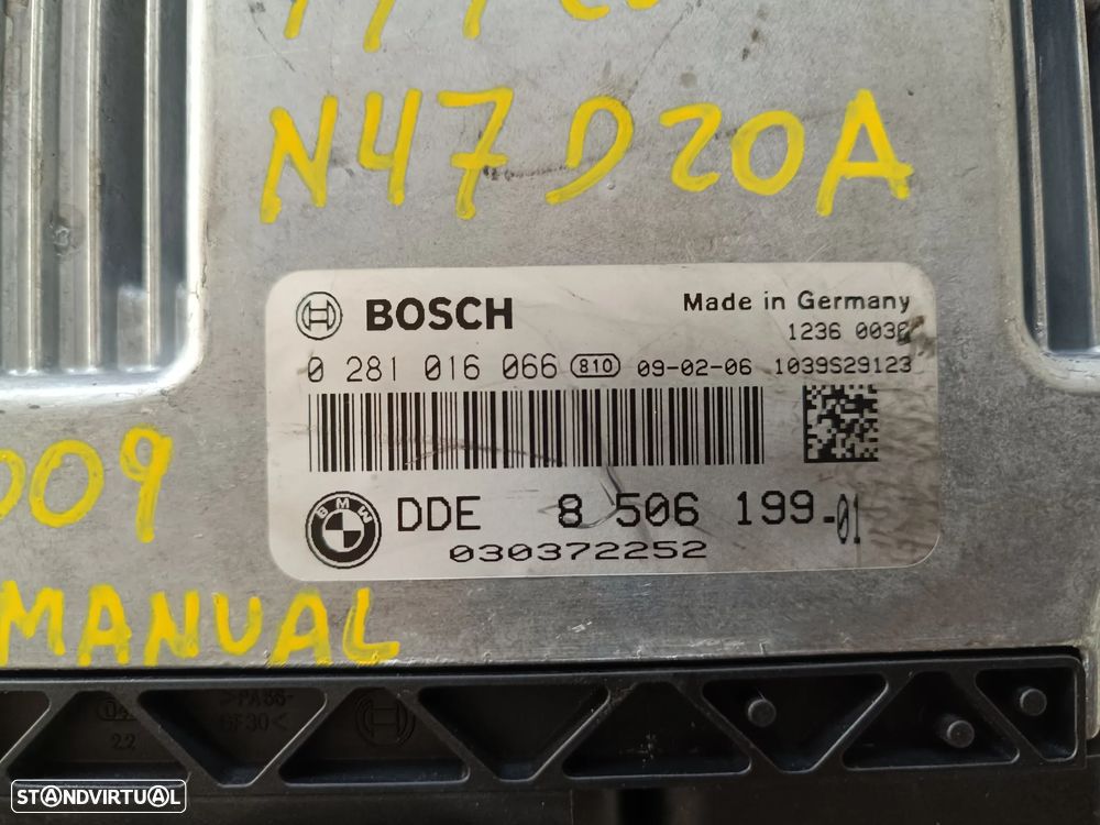 BMW 520D centralina DDE8 506 199  / 0 281 016 066 -  177cv  n47d20A manual - 3