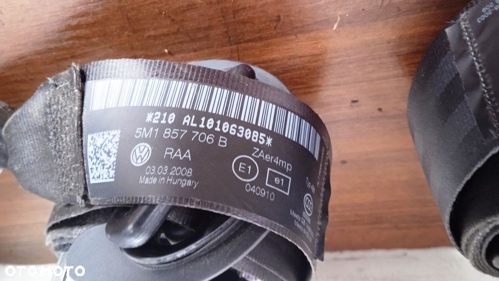 Pasy bezpieczeństwa kierowcy pasażera Golf 5 Plus - 3