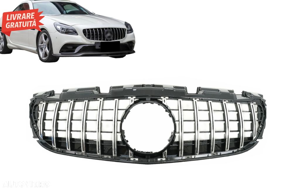 Grila Centrala Mercedes SLC-Class R172 Facelift (2016-2019) GT-R Panamericana Desi- livrare gratuita - 9