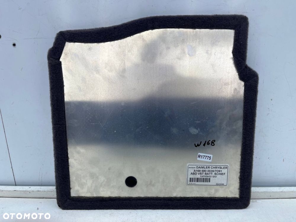 Osłona akumulatora Mercedes w168 A-klasa 97-04r. pokrywa podłogi akumulatora a1686800036 - 2