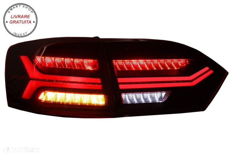 Stopuri LED VW Jetta Mk6 VI 6 (2012-2014) Semnal Secvential Dinamic- livrare gratuita - 8