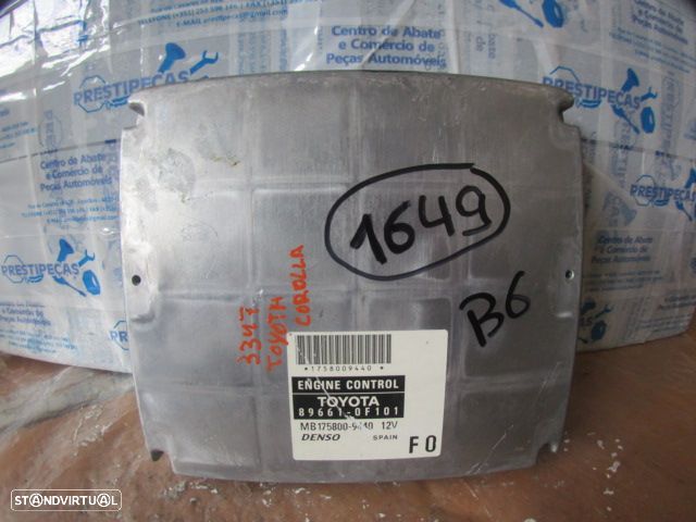 Centralina 896610F101 TOYOTA COROLLA 2 VERSO FASE 2 2007 2.2 D4D 136CV 5P PRETO ORIGINAL - 1