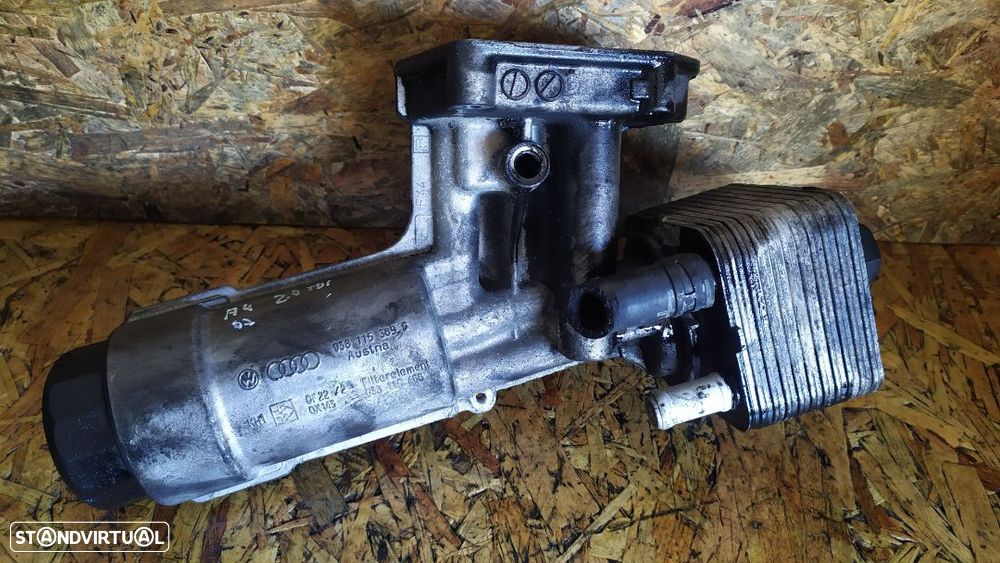SUPORTE / COPO DO FILTRO DE OLEO COM RADIADOR AUDI VOLKSWAGEN 1.9TDI 2.0TDI 038115389 - 1