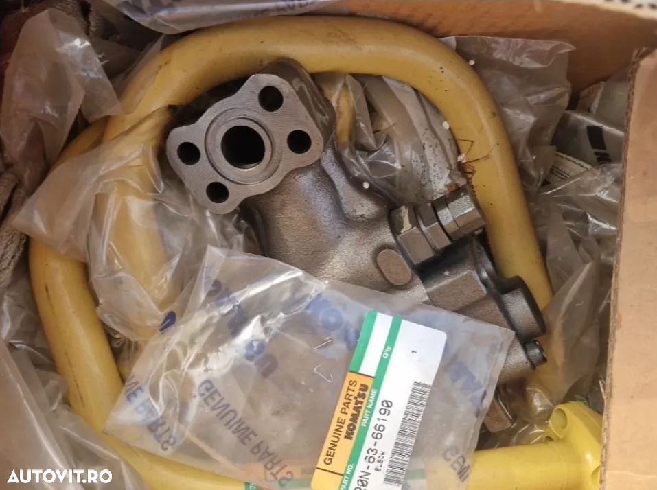 Ansamblu Hidraulic COMPLET Original KOMATSU 20N-63-66190 – NOU (Conducta + Corp Flansa) - 1