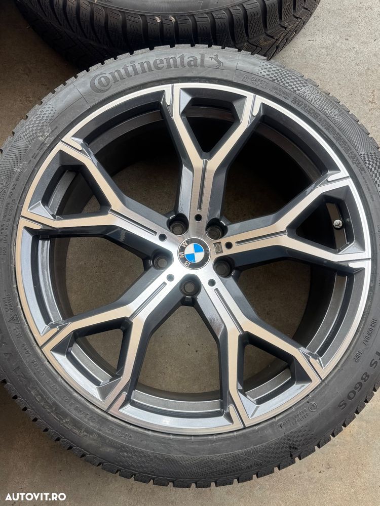 Vând jante originale BMW X5-X6 G05-G06 pe 21” cu anvelope de iarnă - 4