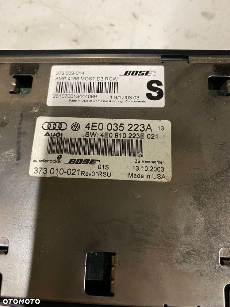 Wzmacniacz 4E0035223A Audi A8 D3 - 1