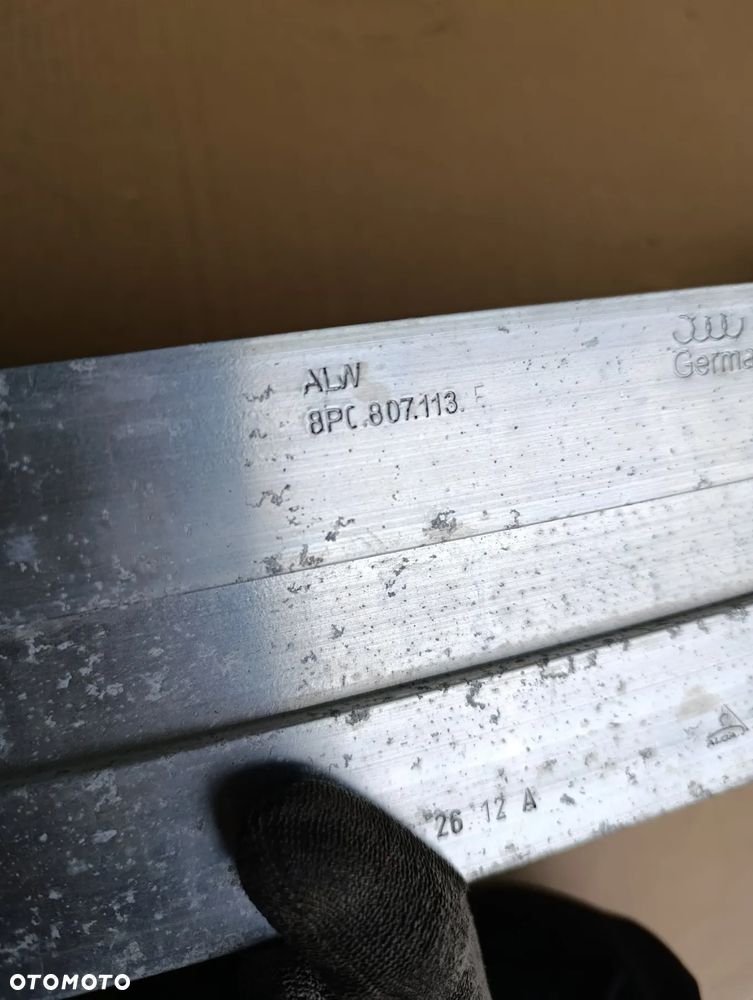 AUDI A3 8P WZMOCNIENIE BELKA ZDERZAKA PRZÓD STREFY KOMPLET 8P0807113F - 4