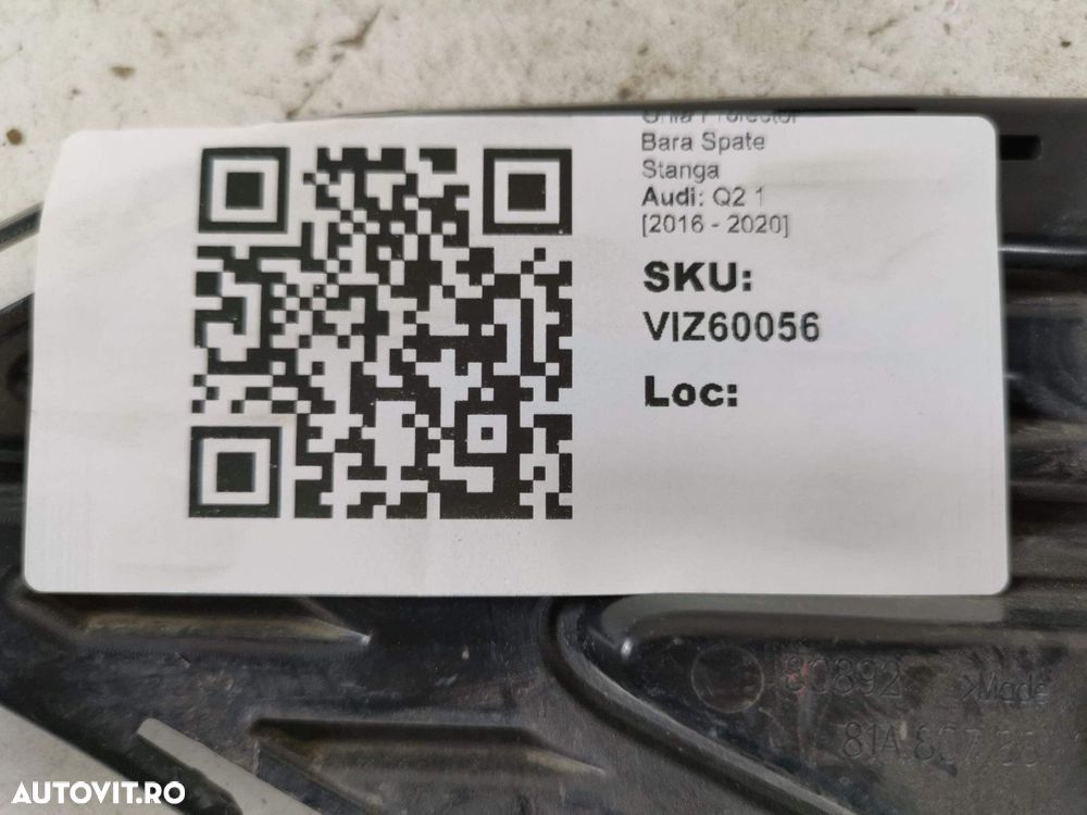 Grila Proiector Bara Spate Stanga Audi Q2 1 2016 2017 2018 2019 2020 2 - 8